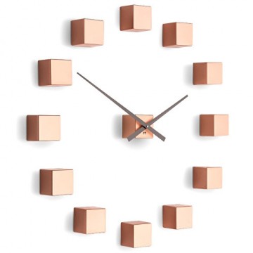 Dizajnové nástenné nalepovacie hodiny Future Time FT3000CO Cubic copper Dizajnové nástenné nalepovacie hodiny Future Time FT3000CO Cubic copper